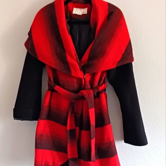 Wrap coat burnt orange - Picture 2 of 5